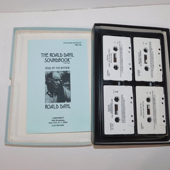 VTG The Roald Dahl SoundBook 5 Story Audio Cassette Collection 4 James Charlie + - Picture 6 of 8
